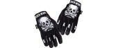 Motorcycle Gloves W-TEC Web Skull - Black