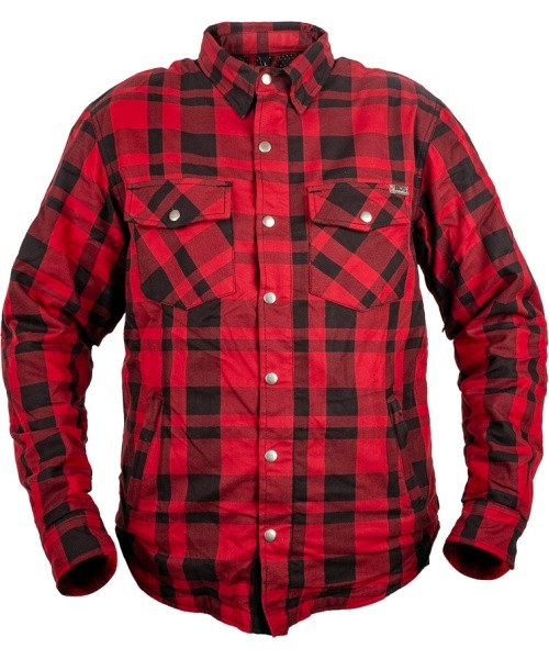 Motociklininko marškiniai BOS Lumberjack - Impact Red