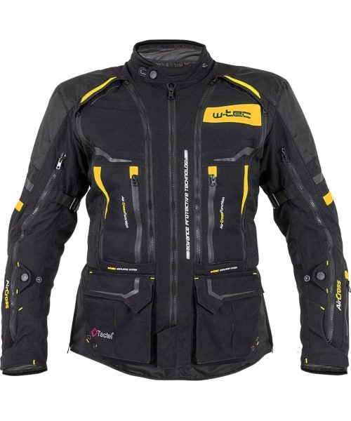Motociklininko striukė W-TEC Aircross - Juoda-auksinė