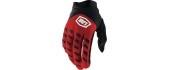 Motocross Gloves 100% Airmatic Red/Black - Black/Red