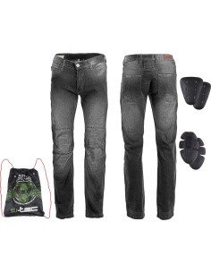 Vyriški moto džinsai W-TEC Shiquet - Juoda