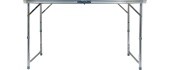 Foldable Camping Table + 4x Chairs Cattara Double - Gray