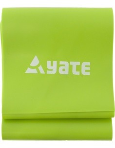 Pasipriešinimo guma Yate, 200x12 cm, kieta, žalia