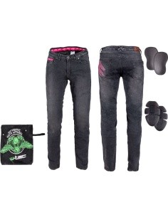 Women’s Motorcycle Jeans W-TEC Leonarda - Black