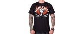 Marškinėliai BLACK HEART Flathead Skull - Juoda