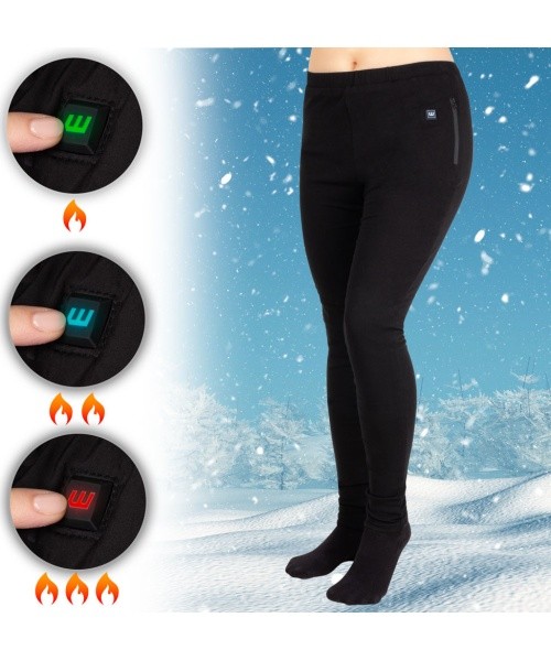 Moteriškos šildomos kelnės W-TEC Insupants Lady - Juoda