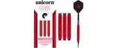 Darts Unicorn Core Plus Rubberized Brass Red – 3-Pack