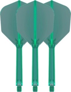 Dart Flights Target K-Flex No.6 Medium – 3-Pack - Green