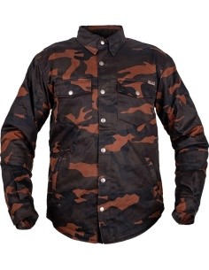 Motorcycle Shirt BOS Lumberjack - Dark Camo