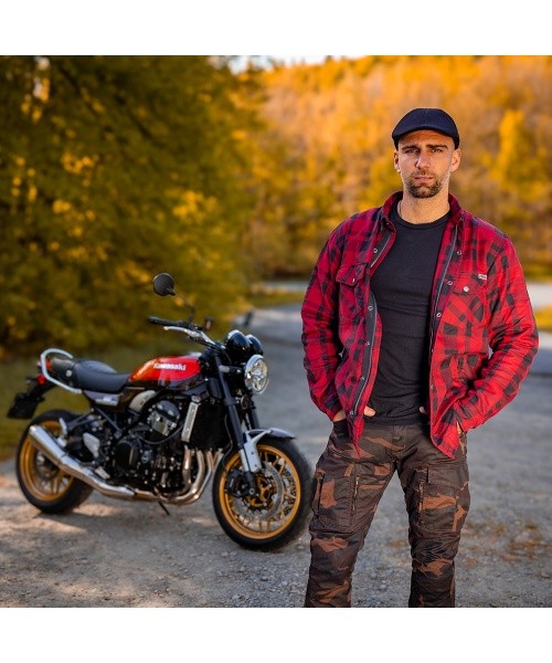 Motorcycle Shirt BOS Lumberjack