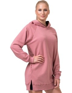 Women’s Long Hoodie Nebbia Everyday Hero 580 - Old Rose