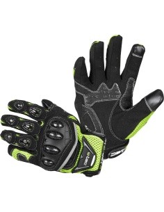 Motorcycle Gloves W-TEC Upgear - Black-Fluo