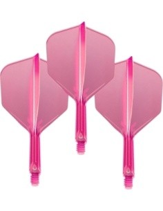 Dart Flights Target K-Flex Neon No.6 Short – 3-Pack - Fluo Pink