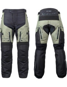 Motorcycle Pants W-TEC Karmal - černo-olivově zelená