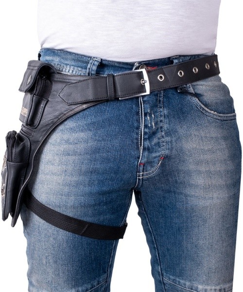 Motorcycle Thigh Bag W-TEC Black Heart Man’s Ruin