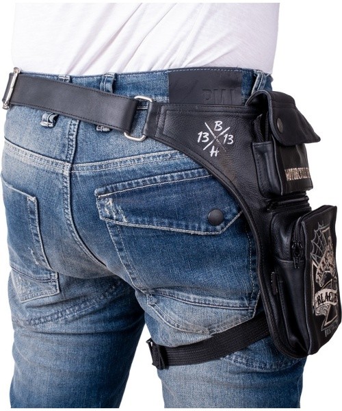 Motorcycle Thigh Bag W-TEC Black Heart Man’s Ruin