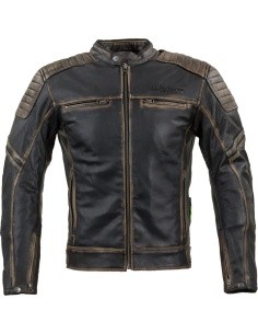 Leather Motorcycle Jacket W-TEC Mungelli - Vintage Brown