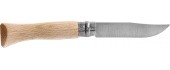 Knife Opinel Nr.6, Beech Handle, Stainless Steel Blade