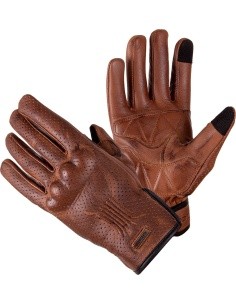 Leather Motorcycle Gloves W-Tec Dahmer - Dark Brown