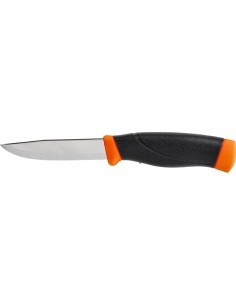 Peilis Morakniv Companion F Heavy Duty, anglinis plienas, oranžinis