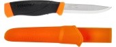Knife Morakniv Companion F Heavy Duty, Carbon Steel, Orange