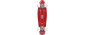 Plastic skateboard - Silver/white/nut