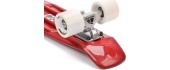 Plastic skateboard - Silver/white/nut
