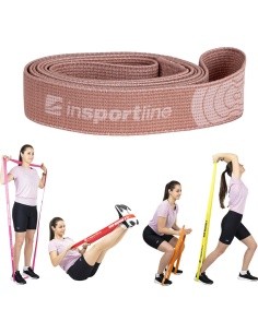 Pasipriešinimo guma inSPORTline Rand, vidutinė - Rožinė