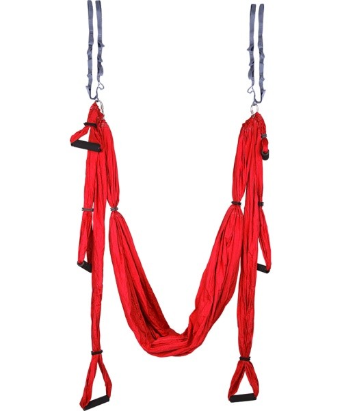 Aerial Aero Yoga Hammock inSPORTline Hemmok Red with Mounts and Straps