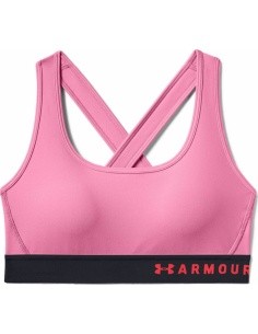 Women’s Sports Bra Under Armour Mid Crossback - Lipstick