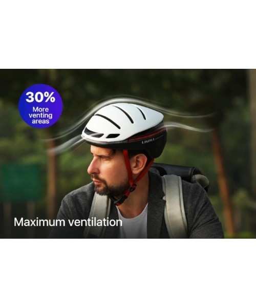 Livall EVO21 smart helmet, size M, white