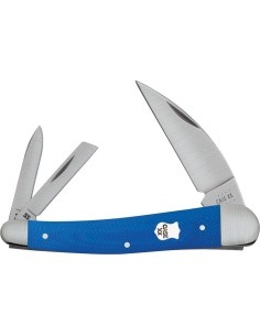 Pocket Knife Case SS Blue G-10 Seahorse Whittler