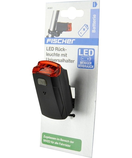 Fischer LED Rear Light, battery-powered