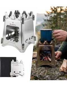 Folding Wood-Burning Camping Stove inSPORTline Stefol