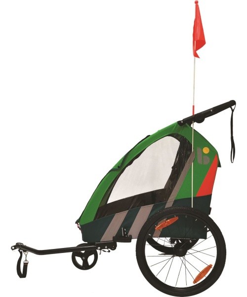 Bellelli Trailblazer bicycle trailer for kids green