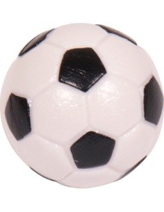 Engraved Soccer Ball Buffalo, Black-White, 32mm