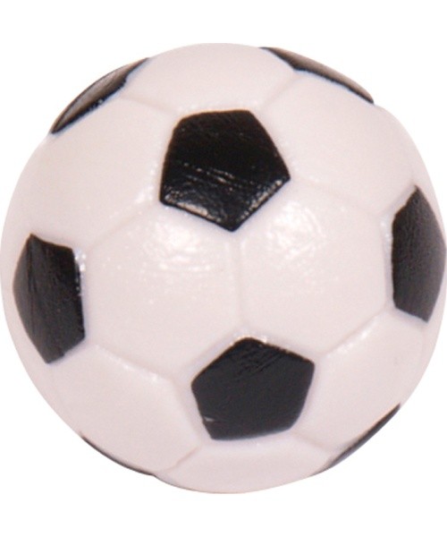 Graviruotas stalo futbolo kamuoliukas Buffalo, juodai baltas, 32 mm