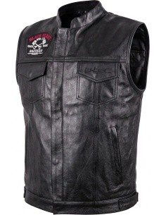 Motorcycle Vest W-TEC Black Heart Rumbler II - Black