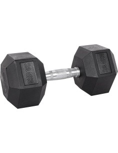 Šešiakampis hantelis inSPORTline Hexsteel 22,5 kg