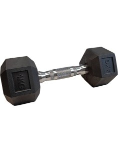 Šešiakampis hantelis inSPORTline Hexsteel 4 kg