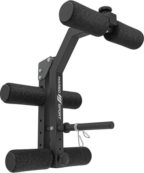 Rinkinys MS39_2.0: reguliuojamas dvipusis treniruočių suolas + biceps giljotina + kojų presas - Marbo Sport