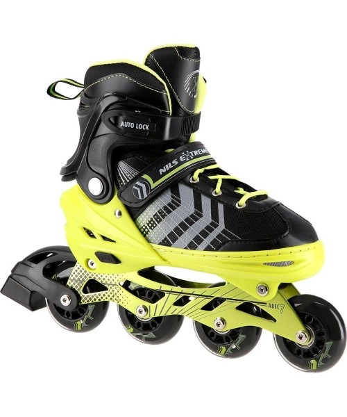 NH18192 4IN1 IN-LINE SKATES/HOCKEY ICE SKATES - Black / Green