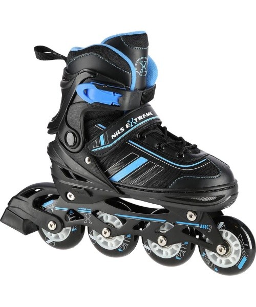 NH18191 2IN1 IN-LINE SKATES/HOCKEY ICE SKATES - Black/Blue