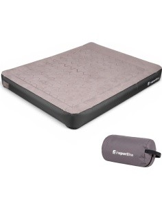 Dvivietis pripučiamas čiužinys inSPORTline Valkon Duo 192x151x22 cm su įmontuota elektrine pompa