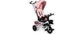 Rotating tricycle 360° Pink Delux with canopy ECOTOYS