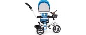 360 ° rotary tricycle with folding roof Ecotoys Grey