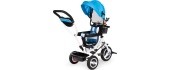360 ° rotary tricycle with folding roof Ecotoys Grey