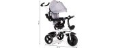Triratukas Eco Toys su 360° pasukama sėdyne, mėlynas
