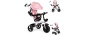 Tricycle tricycle stroller swivel seat 360* Pink ECOTOYS