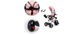 Tricycle tricycle stroller swivel seat 360* Pink ECOTOYS